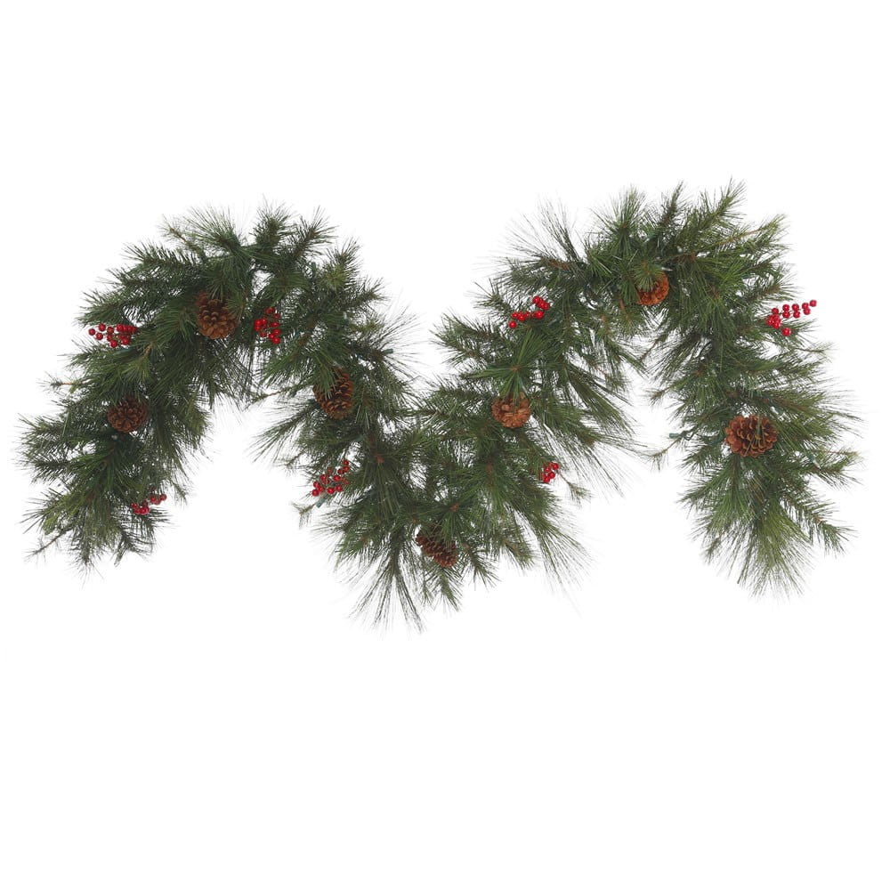 Vickerman 9' Big Cascade Pine Artificial Christmas Garland, Unlit