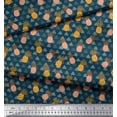 thumbnail image 3 of Soimoi Poly Georgette Fabric Tree & Pine Fruits Printed Craft Fabric by The Yard 52 Inch Wide, 3 of 3