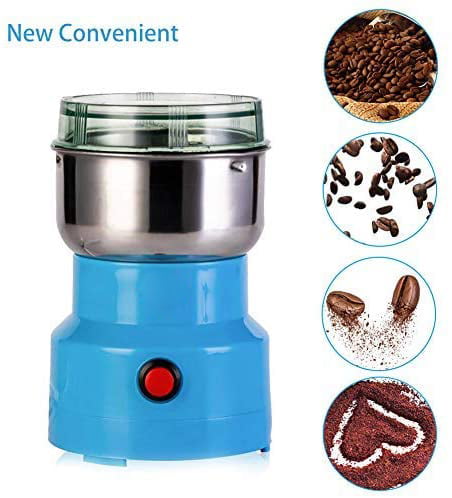 Kitchen Mini macinacaffè Elettrico Fagioli Spice Nut Seed Bean Mill Blender-Black GROOMY Macchina per la frantumazione 