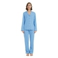 thumbnail image 3 of Kolipajam Women 100% Cotton Pajama Sets Long Sleeve Pjs Button Down Stretchy Knit Nightwear M, 3 of 5