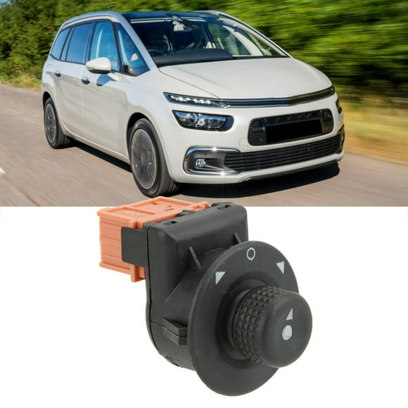 Power Control Switch, Button Switch Easy Installation Rust Resistant Durable 5.6cm/2.2in Electric Mirror Switch For Vehical