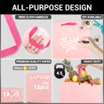 Small Pink Gifts Wrap Bags, 12 Pack 8.6x3.9x7 inches Shopping Bags with