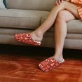 thumbnail image 2 of Chaqlin Christmas Theme Pattern House Shoes House Shoes Women Slip On Comfortable Sole Lightweight Easy On Memory Foam Indoor Hotel Slippers, 2 of 7