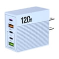 thumbnail image 2 of USB Wall Charger Block Multi Port Fast Charging Adapter, 5 Port USB Charger for Phone Tablet Laptop Accessories, Compact Power Adapter for Home Travel Office Charging Use, 2 of 6