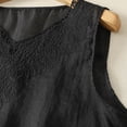 thumbnail image 5 of NTACZA Tank Tops Cotton V-Neck Casual Sleeveless Lace Trim Cute Summer Tops, 5 of 7