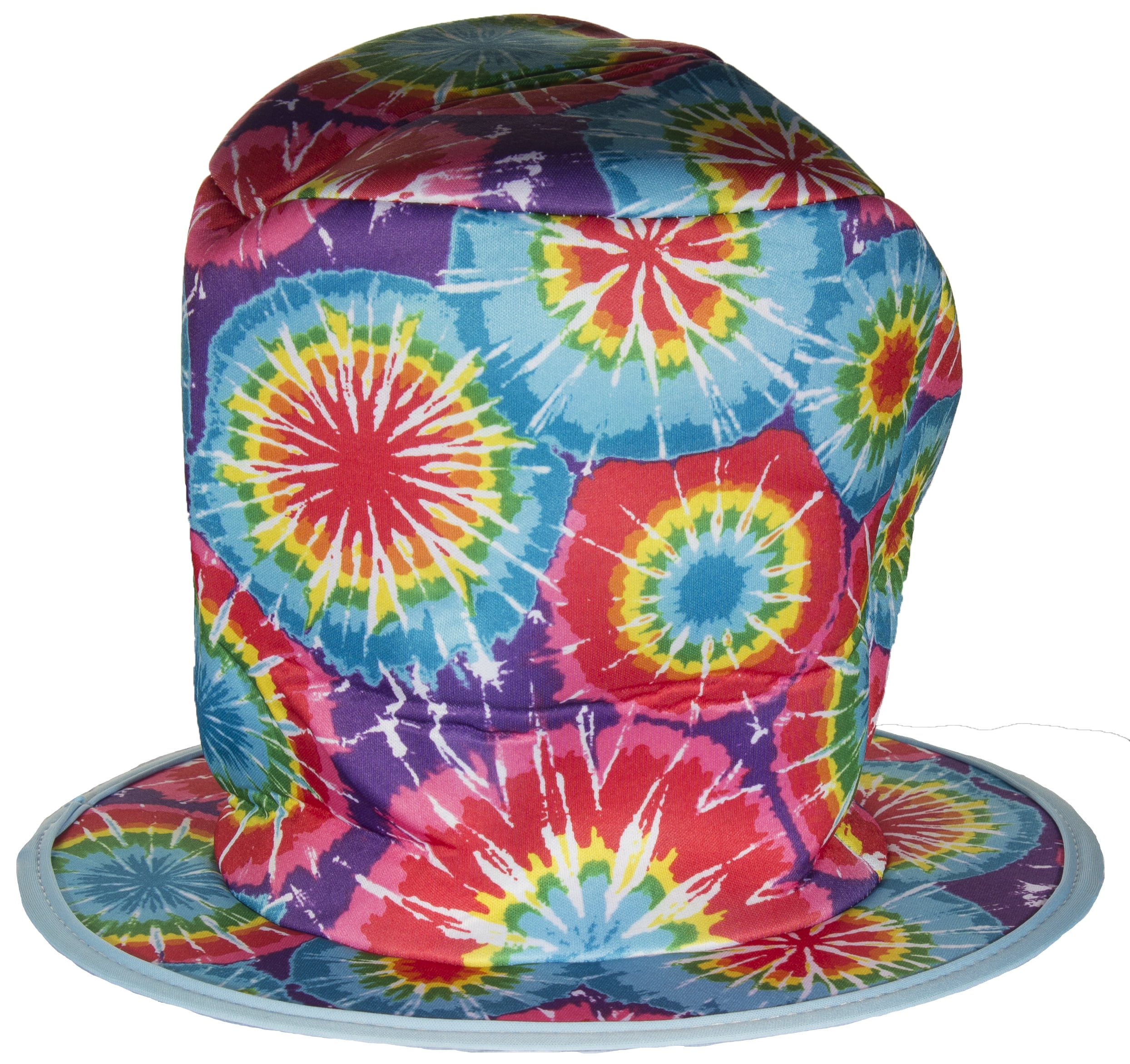 Costume Accessory Tie-Dye Style Mad Hatter Felt Top Hat 