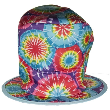 Costume Accessory- Tie-Dye Style Mad Hatter Felt Top Hat