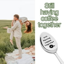 Cute Coffee Espresso Spoon Gifts for Best Friend Birthday Gifts for Coffee Lovers Going Moving Away Gift for Girlfriend Anniversary Valentines Day Gifts for Husband Wife Wedding for Couples