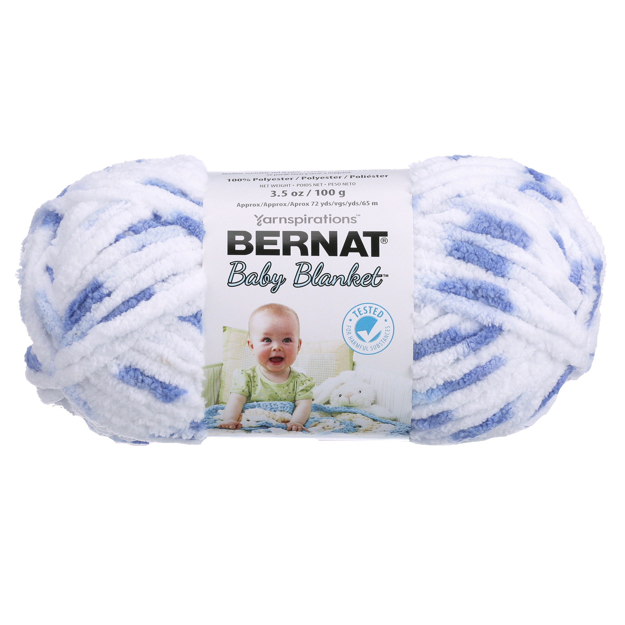 3 Pack Bernat Baby Blanket Yarn-White 161103-3005 - GettyCrafts