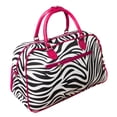 thumbnail image 3 of World Traveler 21-inch Carry-on Duffel Bag - Pink Trim Zebra, 3 of 8