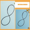 thumbnail image 3 of HIAKDOFT 2Pcs Hydraulic Salon Chair Base Ring Black Rubber Replacement with Easy Clean Smooth Surface, 3 of 8