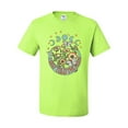 thumbnail image 2 of Wild Bobby I Only Told The Moon, Moon Phases Daisies and Butterflies Vintage Men Tee, Safety Green, XX-Large, 2 of 6