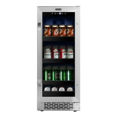 Whynter 15 inch Built-In 80 Can Stainless Steel Beverage Refrigerator BBR-838SB