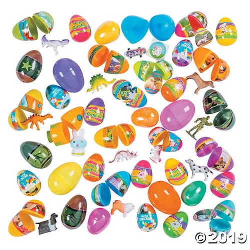 toy filled easter eggs