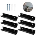 thumbnail image 2 of 6Pcs Wall Mount Record Holder Floating Wall Mount Record Display Record Display Shelf Acrylic Album Presenting Rack Record Frame for Photos VCD Home Office, 2 of 9