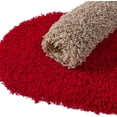 thumbnail image 6 of LOHAS Home Bath Mat, 32x20 inches, Soft Microfiber Bathroom Rug, Oval, Red, 6 of 7
