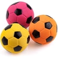 thumbnail image 4 of 2.6'' Squeak Latex Dog Toy Football Chew Fetch Throw Ball for Medium Dogs Interactive Play-2pcs, 4 of 6