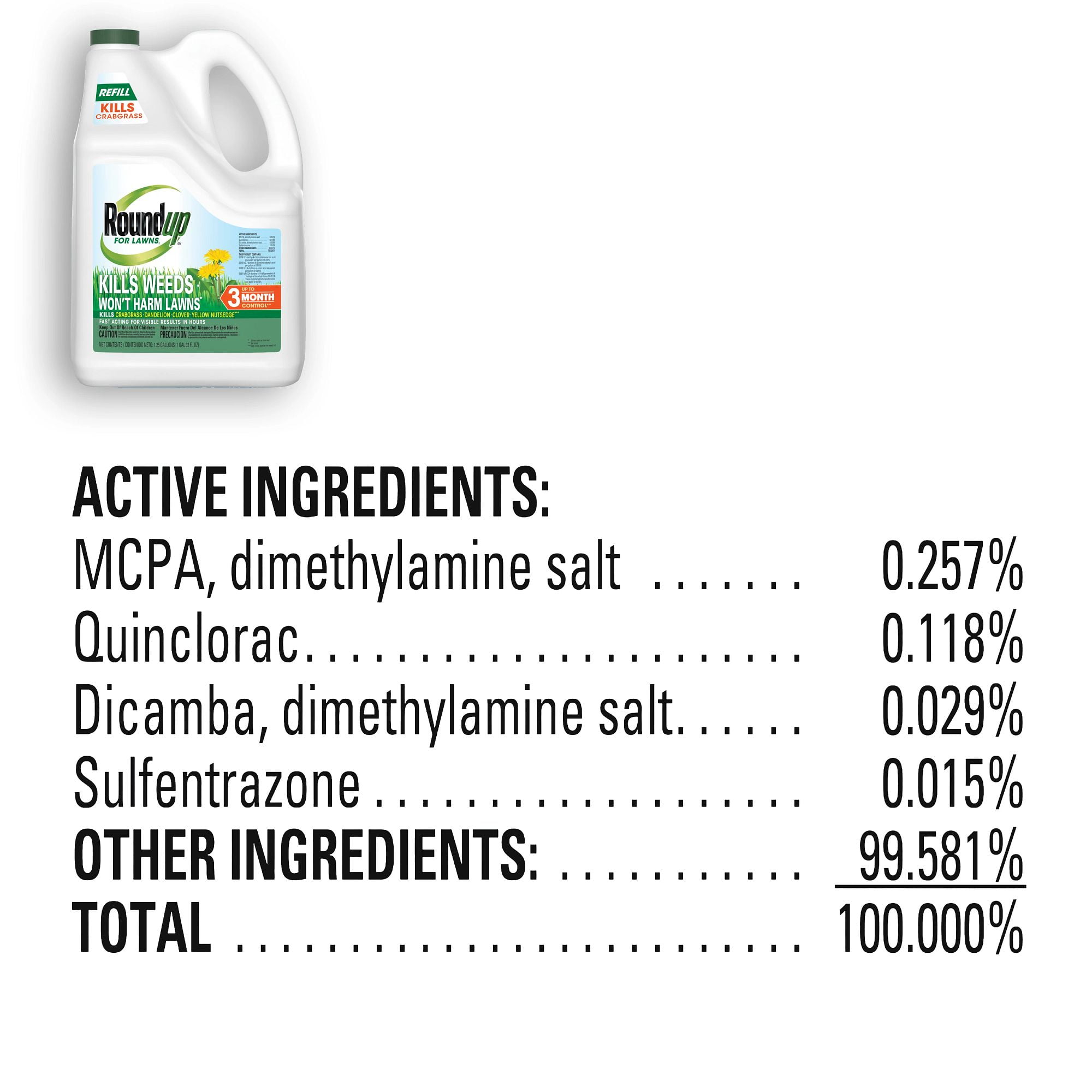 Roundup For Lawns1 Refill (Northern), 1.25 gal.