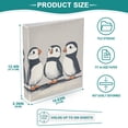 thumbnail image 3 of FORMRS 3 Ring Binder 1.5 inch with Pockets Set of 2 Clip Board 200 Sheets Capacity, Cute Puffin, 3 of 8