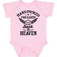 thumbnail image 3 of Inktastic Handpicked for Earth by My Aunt in Heaven with Angel Wings Boys or Girls Baby Bodysuit, 3 of 5
