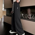 thumbnail image 3 of Generic Boys Girls Baggy Joggers Straight Leg Sweatpants Elastic Waist Track Pants/Drawstring, Solid School Athletic Trousers, 3 of 6