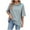 Sky Blue, variant on BVOFAR Womens Oversized Striped T-Shirts Summer Casual Color Block Shirts Trendy Half Sleeve Crew Neck Tunic Tops 2025