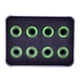 thumbnail image 2 of 8 piezas de cojinetes de skate premium, piezas de reparación Abec de material acero con caja de almacenamiento de hierro de repuesto para ruedas de patines Verde DYNWAVEMX Rodamientos para patinetas, 2 of 8