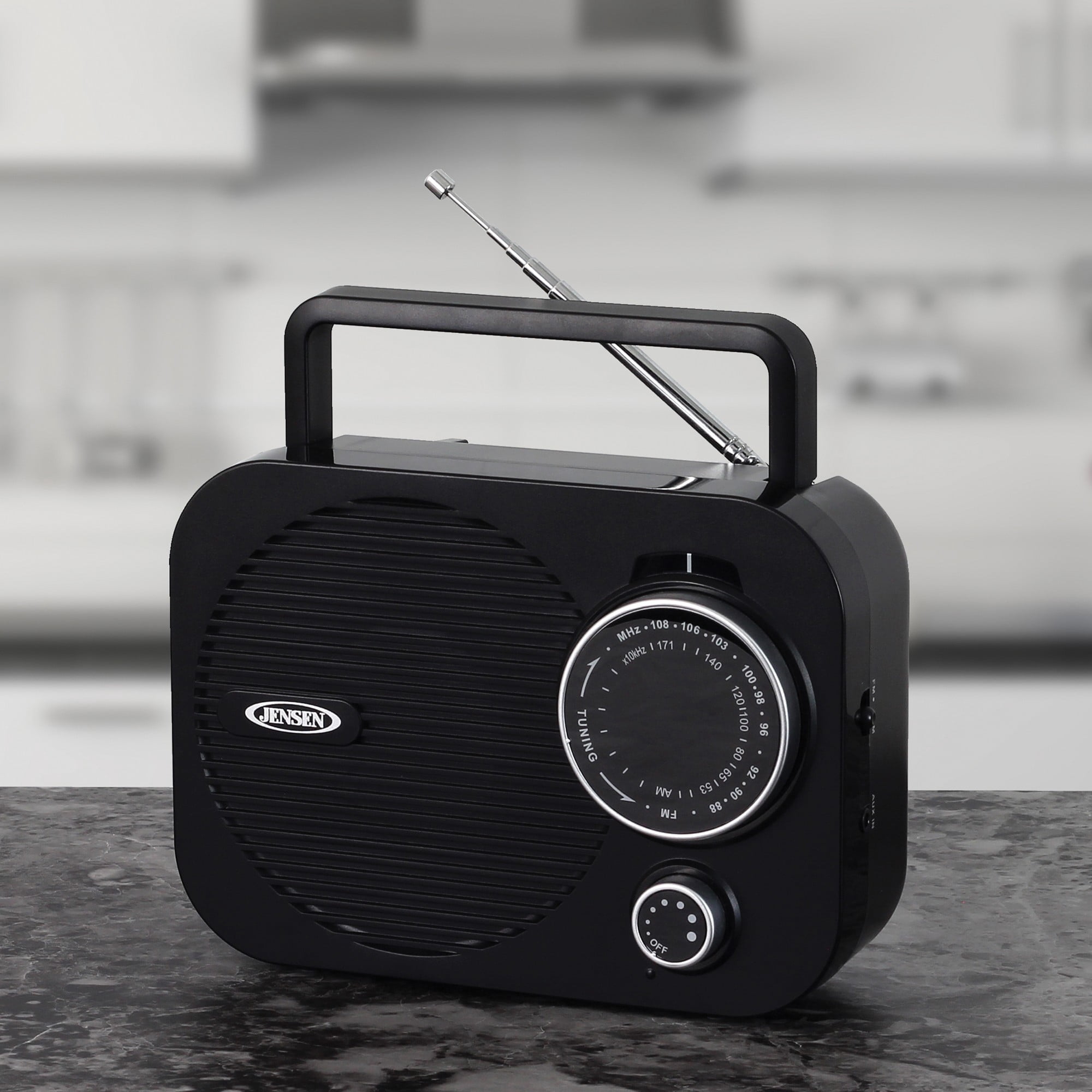 Jensen MR550 Portable Am/Fm Radio With Telescoping Antenna