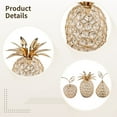 thumbnail image 3 of Silver Centerpiece Table Decorations, Modern Crystal Craft Pieces Set, Includes Pineapple Pear Apple, Holiday and Xmas Table Decor, Perfect for Festive Celebrations, 3 of 5