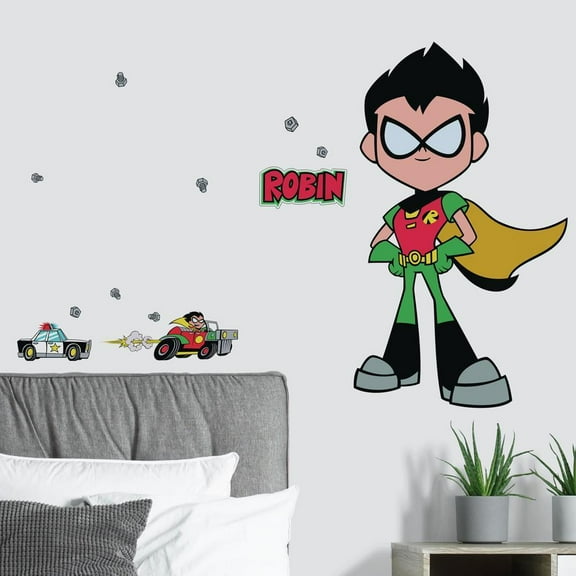 Teen Titans GO! Robin Peel and Stick Giant Wall Decals