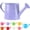 Light Purple, variant on White Watering Can, 1l Metal Garden Watering Can, Vintage Sprinkling Can for Flowers, Indoor & Outdoor Plants, Lawn & Garden Irrigation Tool