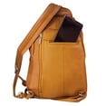 thumbnail image 3 of Silver Fever Leather Backpack Medium Size Top Entry Camel_Textured, 3 of 5