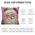 thumbnail image 5 of YINGXI Pink Christmas Pillow Covers, Outdoor Christmas Pillow Covers,Pink Christmas Pillow Covers, Christmas Pillow Cases, Christmas Pillows Decorative Throw Pillows 12x12in, 5 of 5