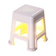 thumbnail image 2 of Mini Stool Shaped Lamp Ornament Lighting - Plastic Desk Decorative Light, Soft Eye Protection, Stable Non-Tip Base, Easy Control Buttons, Wihte, 2 of 6