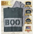 thumbnail image 2 of S4E Men's Distressed Boo Halloween T-Shirt Small Dark Heather, 2 of 4