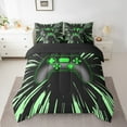 thumbnail image 2 of Erosebridal Gradient Gamepads Bedding Sets Twin Size,Video Game Comforter Sets with Sheets,Abstract Geometric Bed in a Bag Twin size,Breathable Gamer Room Decor,Reversible,7-Piece, 2 of 6