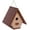 Milwaukee Brown/Weathered Wood, variant on Amish-Made Hanging Wren House, Eco-Friendly Poly Lumber Black/Bright Red