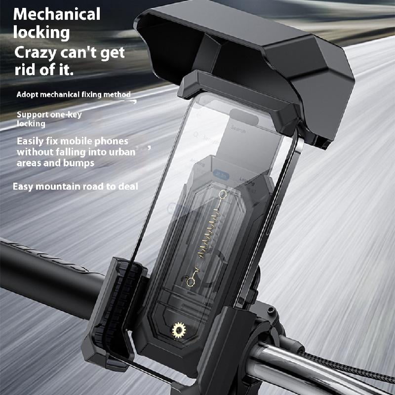 Motorcycle Phone Holder with Sunshade Motorcycle Phone Mount, Handlebar Cellphone Cradles