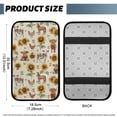thumbnail image 5 of Yuyamidu Highland Cow Car Center Console Armrest Protector Chicken Car Arm Rest Cover Pad Sunflower Automoblie Armrest Cover Cushion Accessories for Most Cars Sedan Truck, 5 of 7