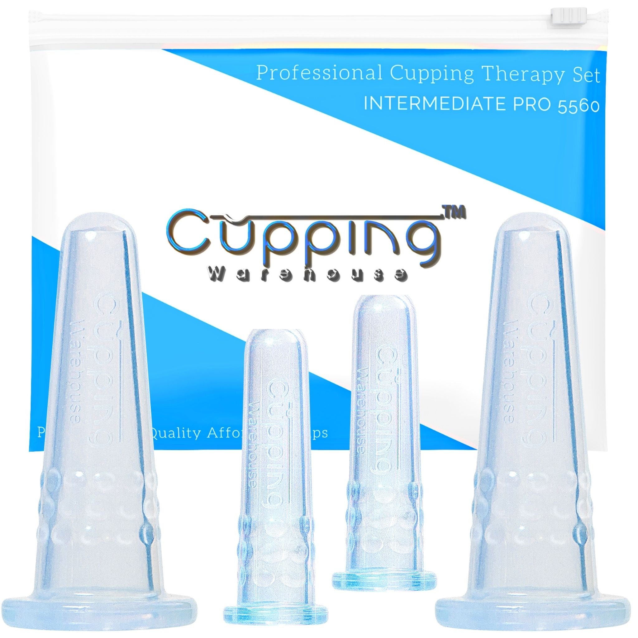 Silicone Facial Cupping Set of GRIP 4 Face Cups Beginner Facial Cupping