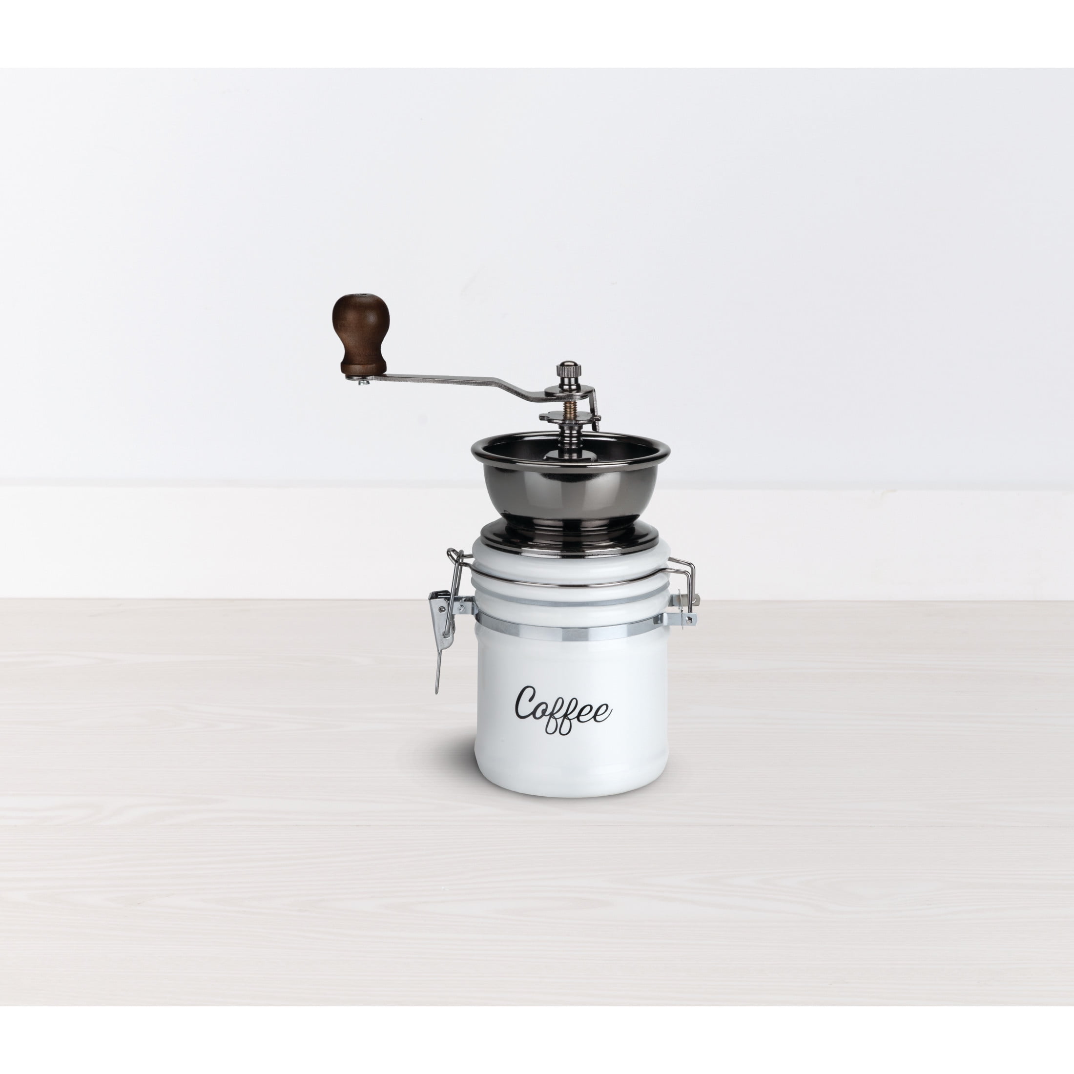 Twine Handheld Vintage Style Burr Coffee Grinder - Manual Adjustable Design