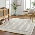 thumbnail image 4 of Hauteloom Hija Living Room, Bedroom Area Rug - Contemporary - Plush Pile - Light Slate, White - 6'7" x 9', 4 of 7
