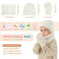 thumbnail image 6 of Toddler Kids Winter Hat Scarf Gloves Set Cold Weather Beanie Hats Fleece Neck Warmer for 4 5 6 7 8 Year Old Boys Girls Gifts, 6 of 6