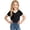 Black, variant on Girls T Shirts V Neck Short Sleeve T Shirts Basic Plain Kids Shirts Girls 9-10 Years