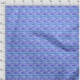 thumbnail image 4 of oneOone Cotton Poplin Twill Medium Blue Fabric Abstract Stripe Craft Projects Decor Fabric Printed By The Yard 56 Inch Wide, 4 of 4