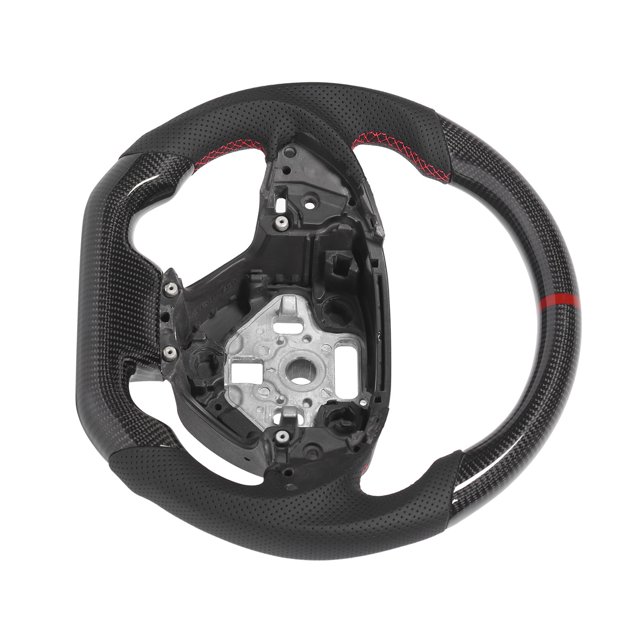 Nappa Steering Wheel Carbon Fiber Steering Wheel Flat Bottom Steering Wheel Steering Wheel For Camaro Steering Wheel Replacement Custom Carbon Fiber Steering Wheel Nappa Perforated