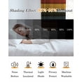 thumbnail image 5 of Vintage Blackout Curtains for Bedroom Living Room Darkening Curtains 54 Inch Long Vintage Wooden Farmhouse Striped Short Curtain for Small Window Treatment Thermal Insulated Grommet Drapes 52"x54"x2, 5 of 9