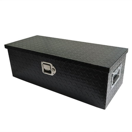 30'' x 12.9" x 10" Aluminum ToolBox for Trailer RV Storage w/T-Handle Latch