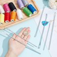thumbnail image 3 of 6 Pcs 3 Styles Metal Drawstring Threaders Quick Drawstring Replacement Tool Easy Threaders, 3 of 7