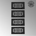 thumbnail image 2 of Renovators Supply Air Ventilation Grille | Cast Aluminum Victorian Walkable Floor Register | Luxurious Black Finish 10" x 5.5" Overall Ceiling Register Pack of 4, 2 of 8